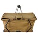 Antique Folding Canvas Basket