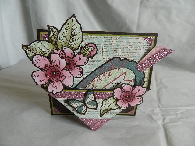 Handmade shaped pocket card Happy Birthday