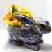 Vintage Rabbit Flower Frog - 1980 Nancy Lopez