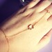 Slave bracelet- Gem bracelet ring duo