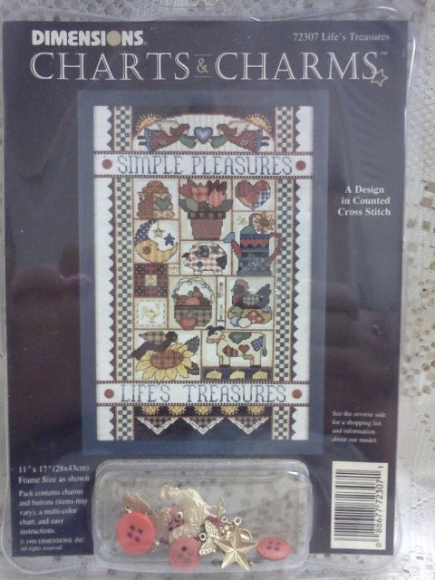 Never  by Dimensions & Charms cross caterwaulin stitch Cross Kit Stitch Charts charms