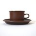 Ruska Arabia of Finland Espresso Cup and Saucer - Designed by Ulla Procope