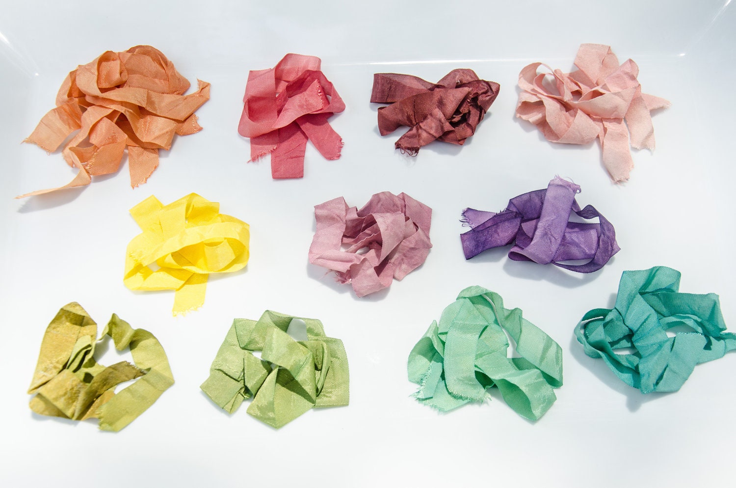 5 Yards Hand Dyed Vintage Style Ribbon- Any Color