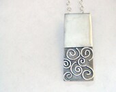 Peace -- Silver Filigree Overlay Necklace by Anilani