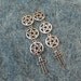 pentagram trio and cross earrings