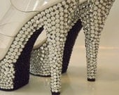 MADE TO ORDER Custom Rhinestone Platform Bling High Heels