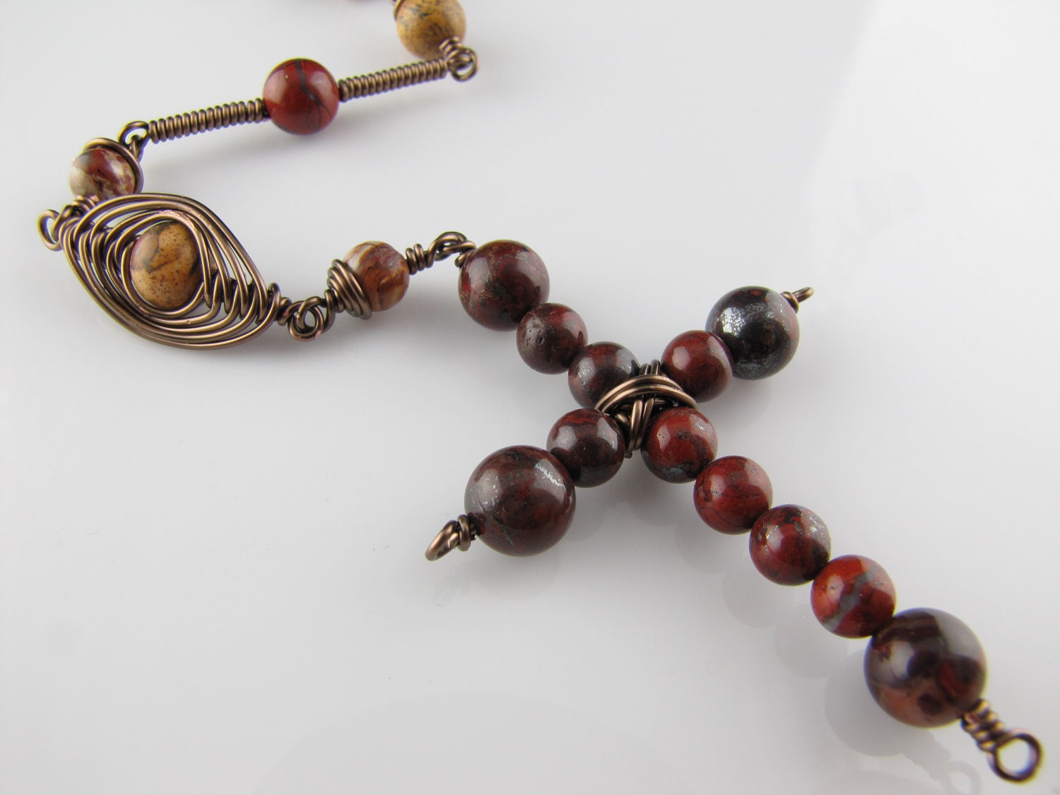 Men's Rear View Mirror Cross Hanging Car by TheGemGypsy on Etsy