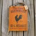 The Olde Farmhouse Rooster Pumpkin Fall Sign Primitive Rustic