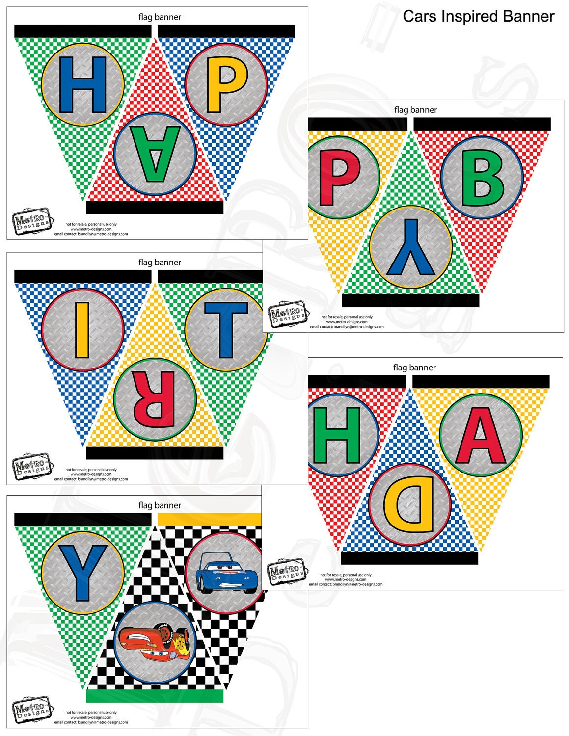 Instant Download - Cars Party Banner Il_570xn
