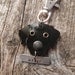 Keychain ID Key Chain Tag Golden Retriever Breed Dog Pet Lover Brass Custom Rivets Stamped