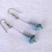 Handcrafted OOAK Turquoise dangle Earrings