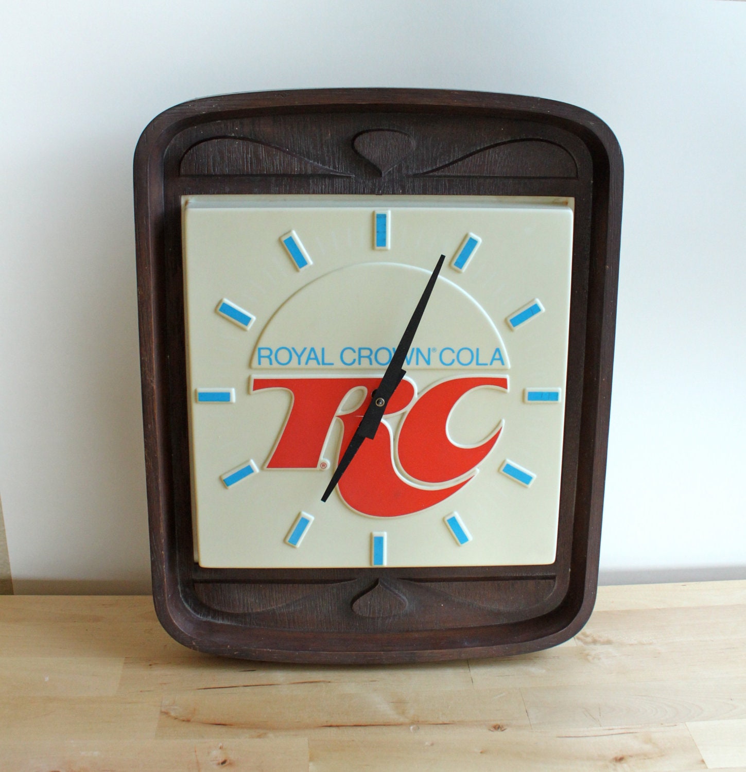 Items Similar To Vintage Royal Crown Cola Clock RC Cola Collectible