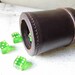 Leather Dice Cup, Stitched, Made in Japan, Mid-Century Fun and Games from All Vintage Man