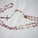 Mauve Melon Ball Rosary