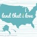 Land That I Love - 8x10" - Digital Download - Turquoise