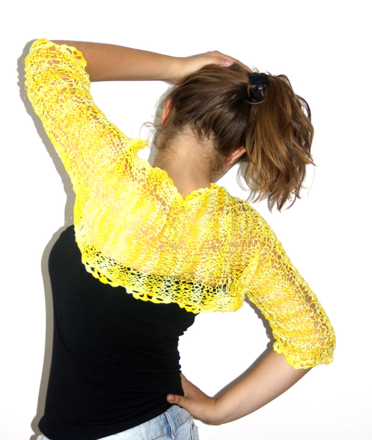 Yellow Bolero, Attractive,Elegant, Summer & Spring Fashion
