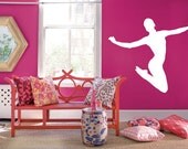 Jumping Ballerina Wall Decal 36" x 30"