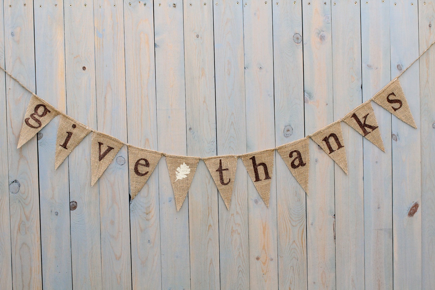 GIVE THANKS burlap banner - Fall sign - Thanksgiving Burlap banner - Autumn banner - Holiday burlap banner - butterflyabove