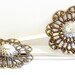 Handmade Bobby Pin Set            Antique Bronze Filigree  Vintage Style Hair Pins
