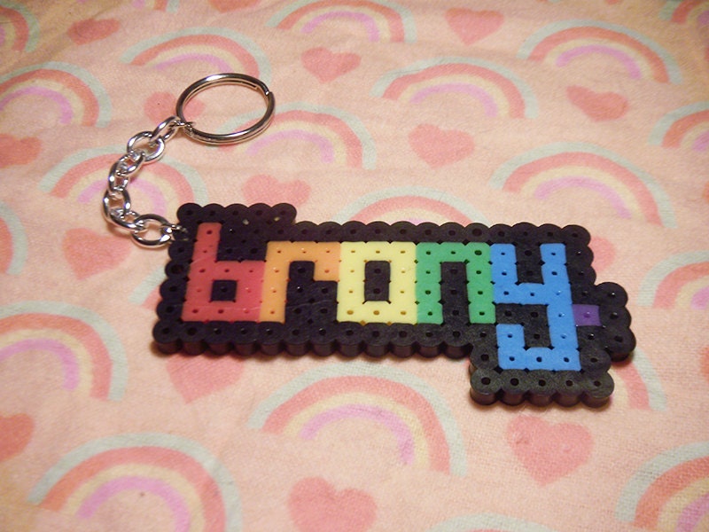 Brony Rainbow Keychain