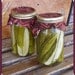 Home Grown Organic Canned Garlic Dill Pickles-Garden Cucumbers
