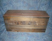 Primitive Wood Box, Storage Chest, Trunk, Wooden box, primitive home decor