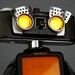 Reserved for Ewa - Owlberto The Wise - Camera Owl Robot Lamp Assemblage