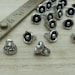 pkg of (20) - 8mm Silver Flower Drops