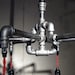 Industrial - Black Malleable Iron 6-Bulb Chandelier