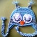 Owl Crochet Hat with Ear flaps for Baby Boy - Sleepy Owl Crochet Hat  - Baby Boy Owl Hat - Newborn Photo Prop