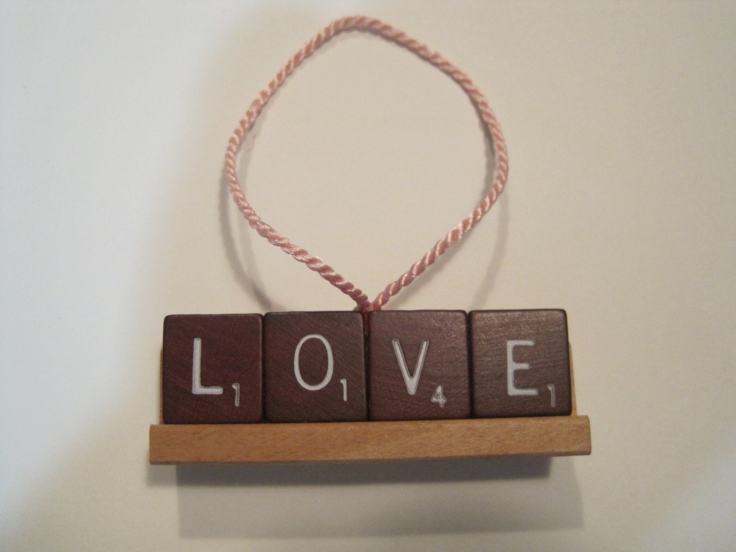 Scrabble Tile - LOVE Ornament - Deluxe Edition