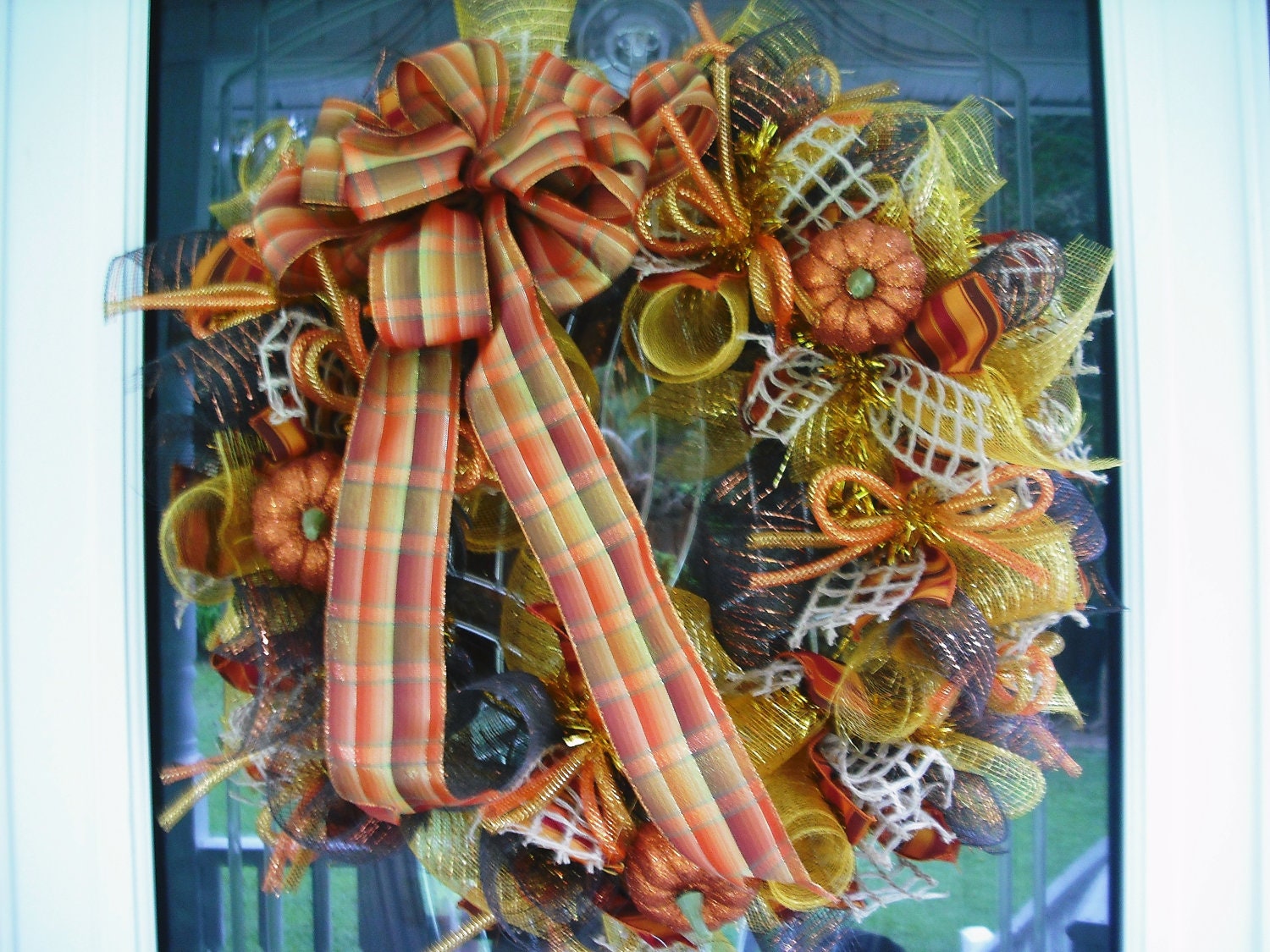 Fall Pumpkin Wreath
