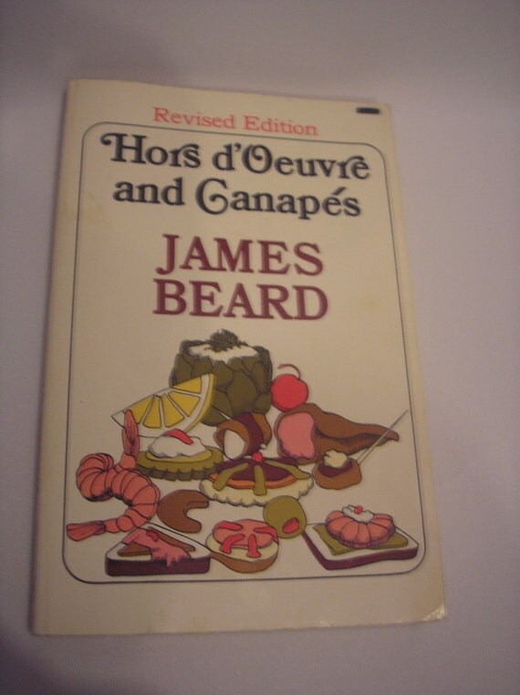 Items similar to 1971 Hors d'Oeuvre and Canapes By James Beard