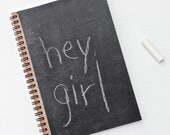 Chalkboard Book Blackboard Book  notebook spiral journal - TheBlackSpruce