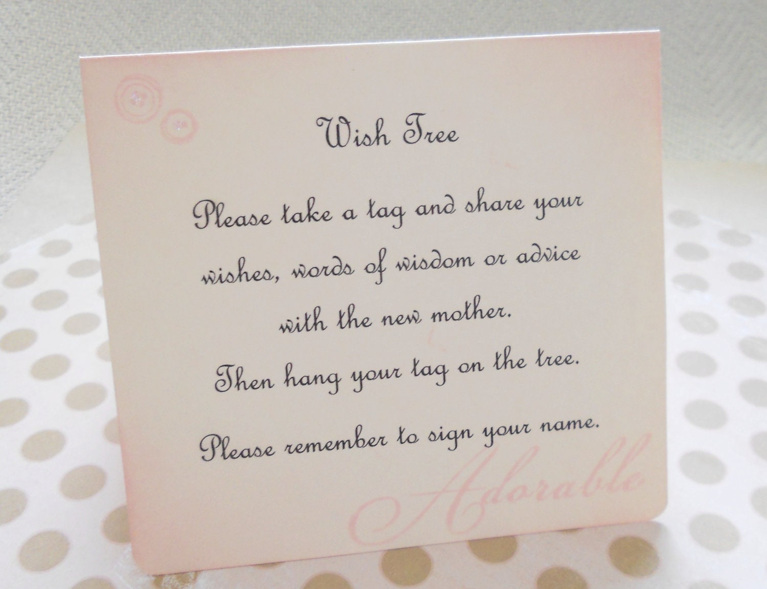 Well Wishes Cards For Baby Shower