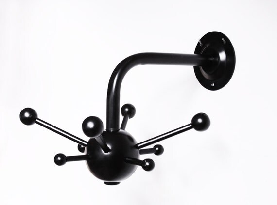 Vintage atomic wall mounted coat hook by Osvaldo Borsani (Italy)
