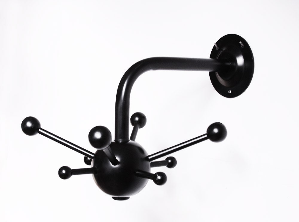 Vintage atomic wall mounted coat hook by Osvaldo Borsani (Italy)