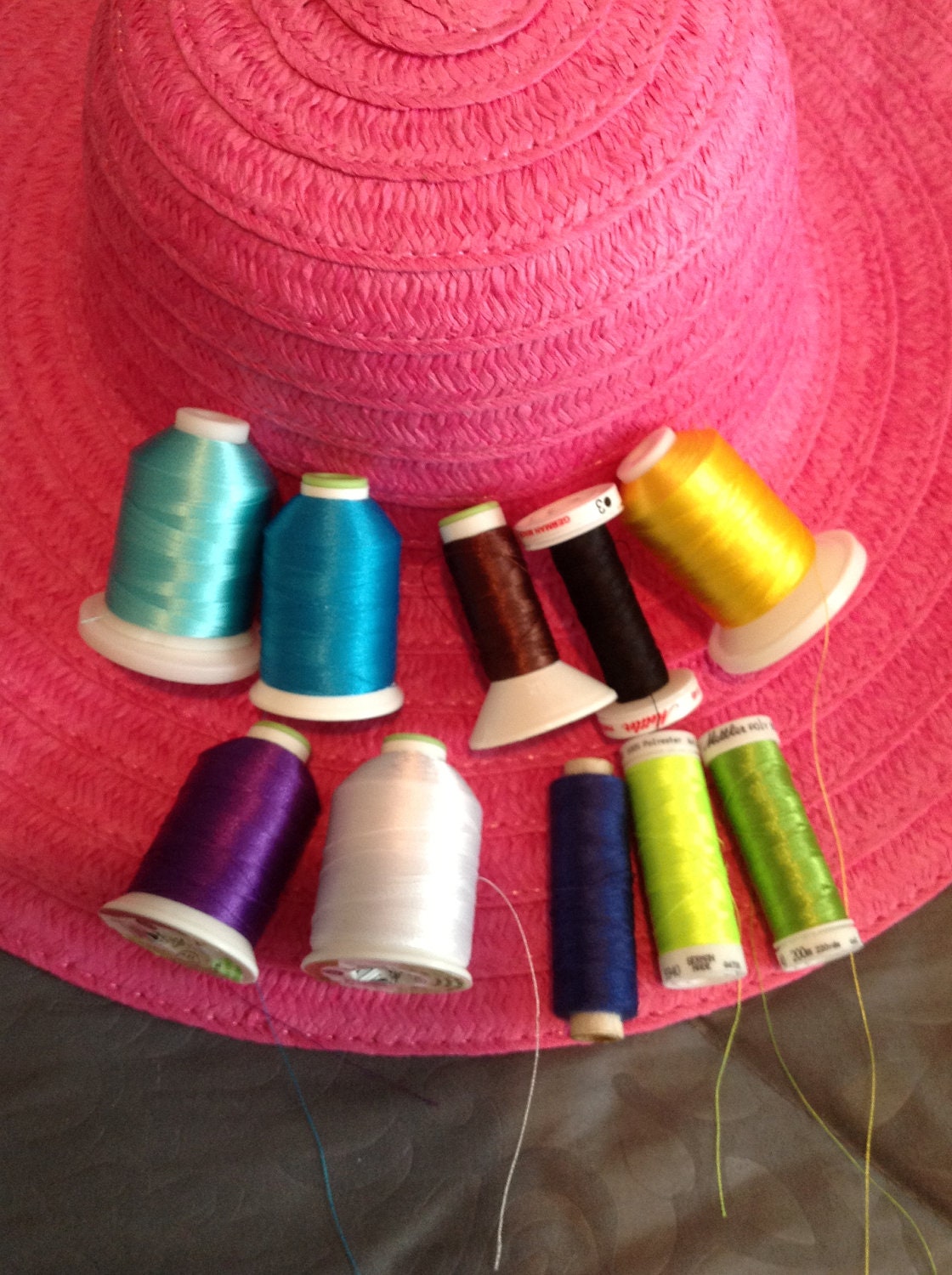 pink monogram straw hat summer beach with your choice of flower