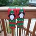 Christmas Penguins Baby leg warmers--Regular sized