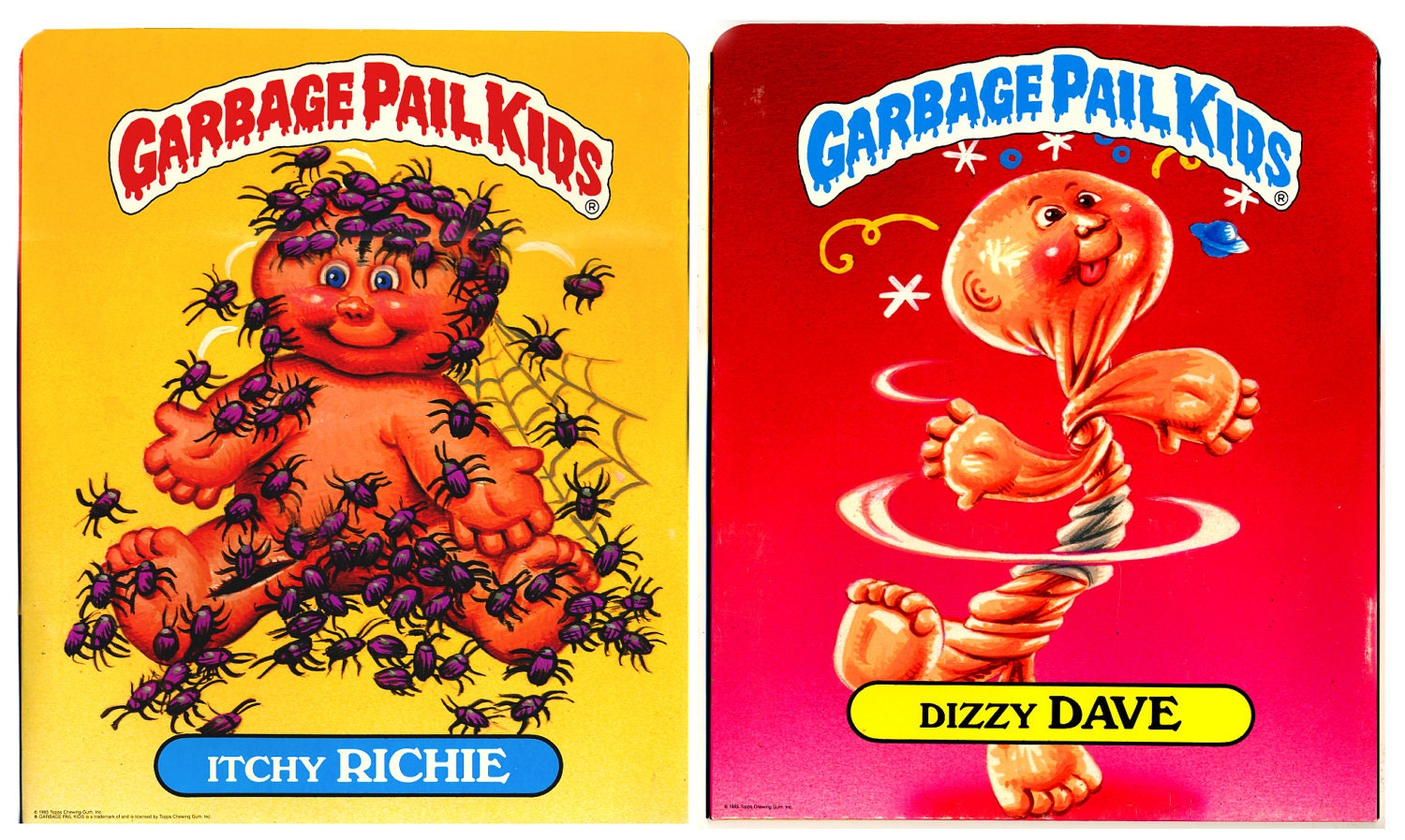 Vintage Garbage Pail Kids School Folders 2 By TheAtomicGoGoShow