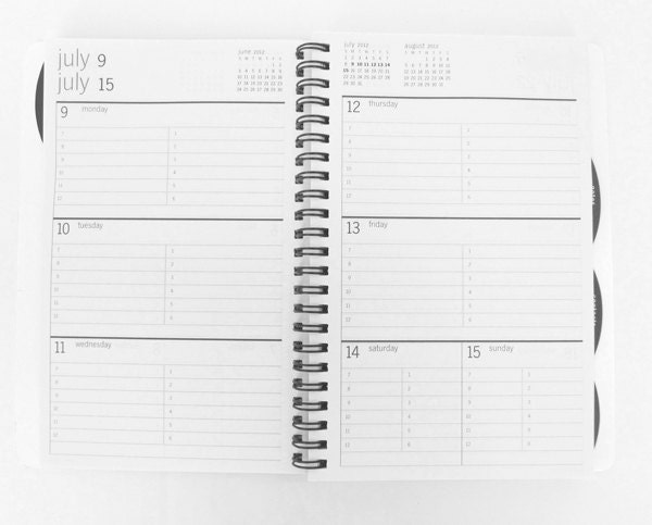 Game of Thrones 2012 2013 Daily Planner Calendar Agenda Upcycled Stark