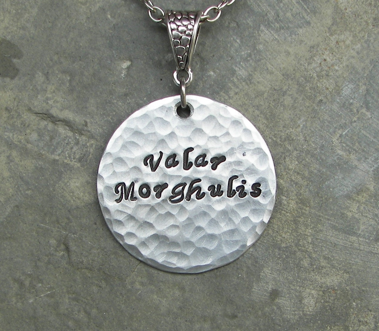 Game of Thrones Inspired Valar Morghulis Valar Dohaeris Necklace Your choice