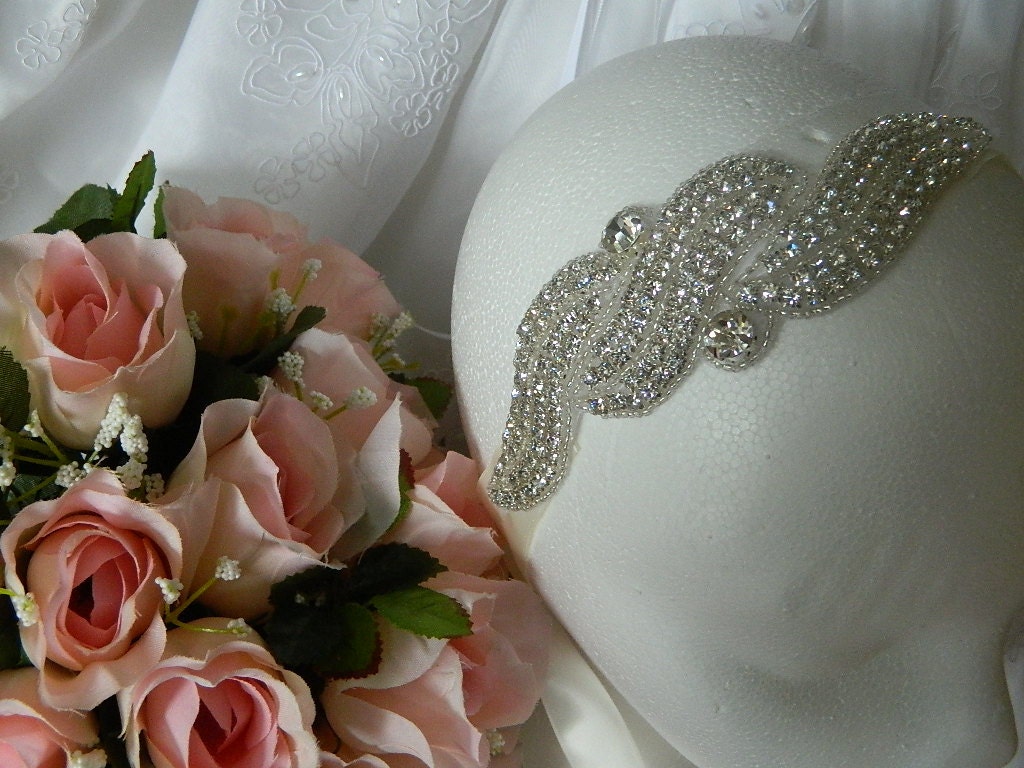 Bridal headband,Rhinestone Haedband,