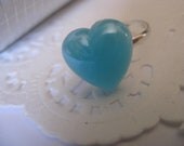 plastic heart ring