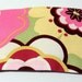Crayon Roll-up -- Bold Flower Print, Pink, Yellow, Green, Burgundy
