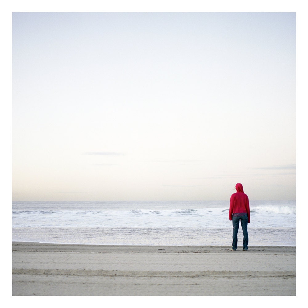 8x8" Photograph: Little Red at the Beach