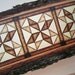 Wall Decor Quilt Pattern pyrography - Log Cabin Wood Art