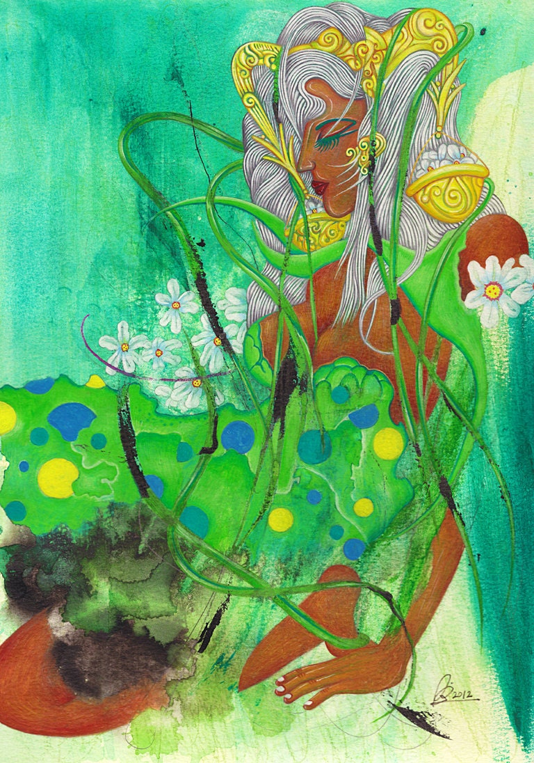 Libra: The Fair Lady (Sep 23 - Oct 22) / ART PRINT / LARGE / 21" X 28"