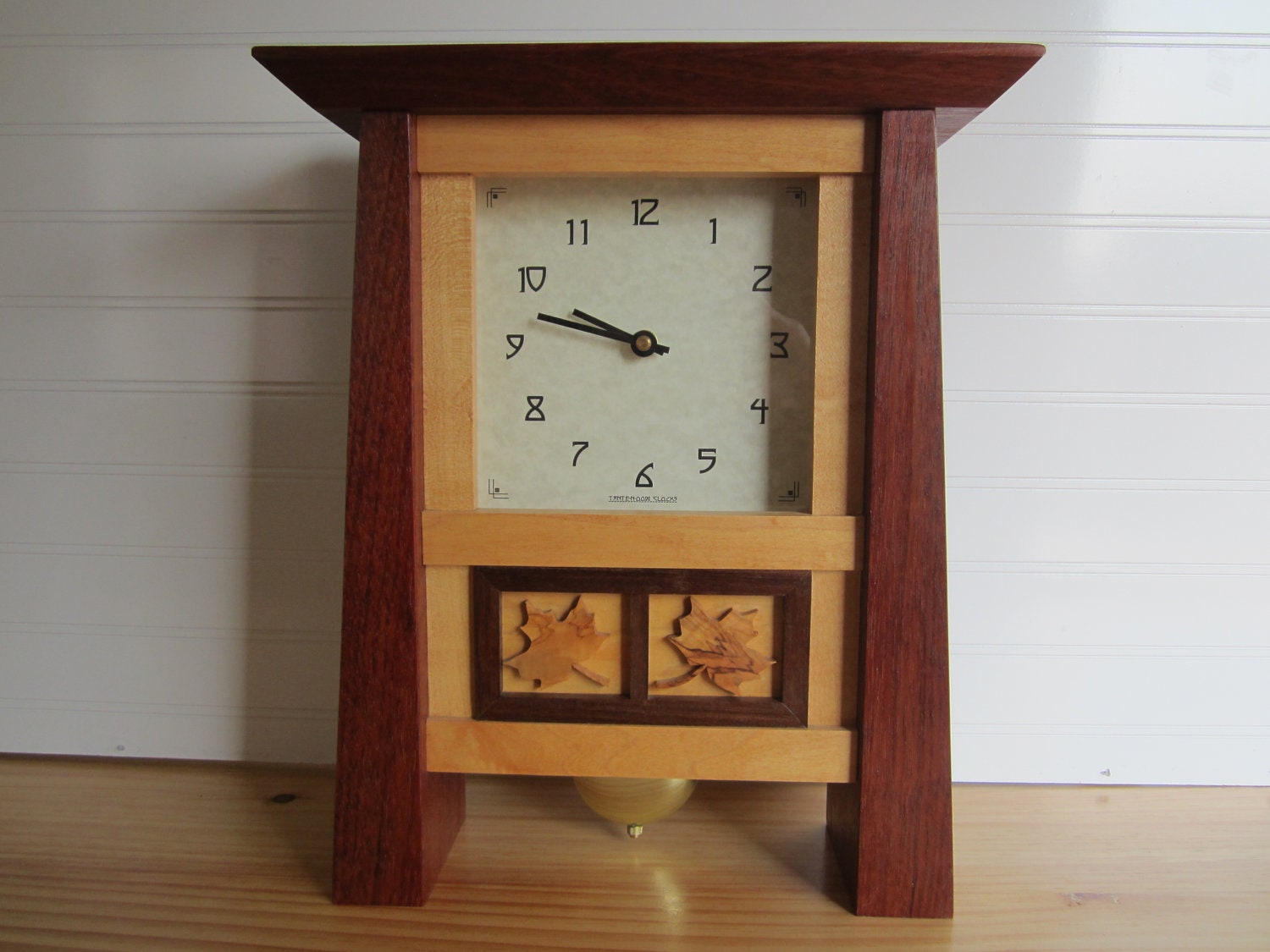 Mantle Clock Bungalow Clock Arts and Crafts Clock by TanteandOom