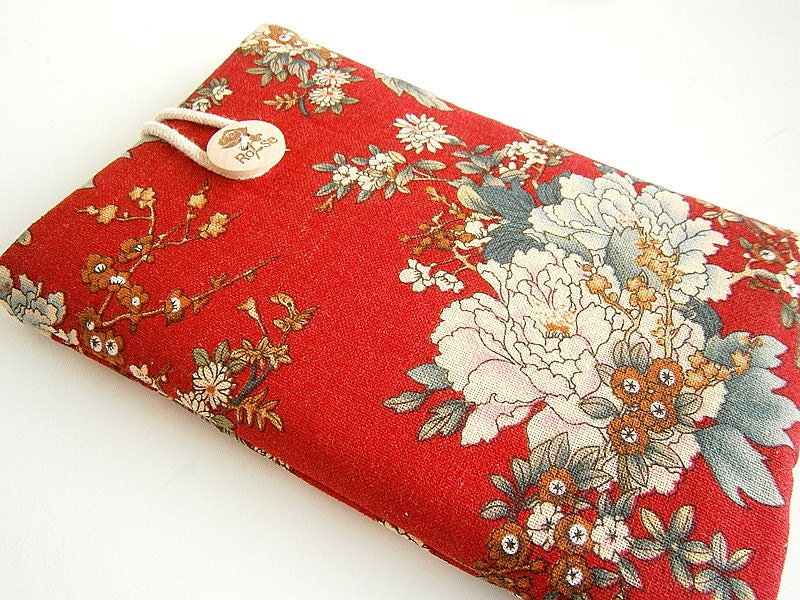 Peony Kindle Sleeve, Kindle fire HD sleeve, Nook cover, Google nexus 7 case